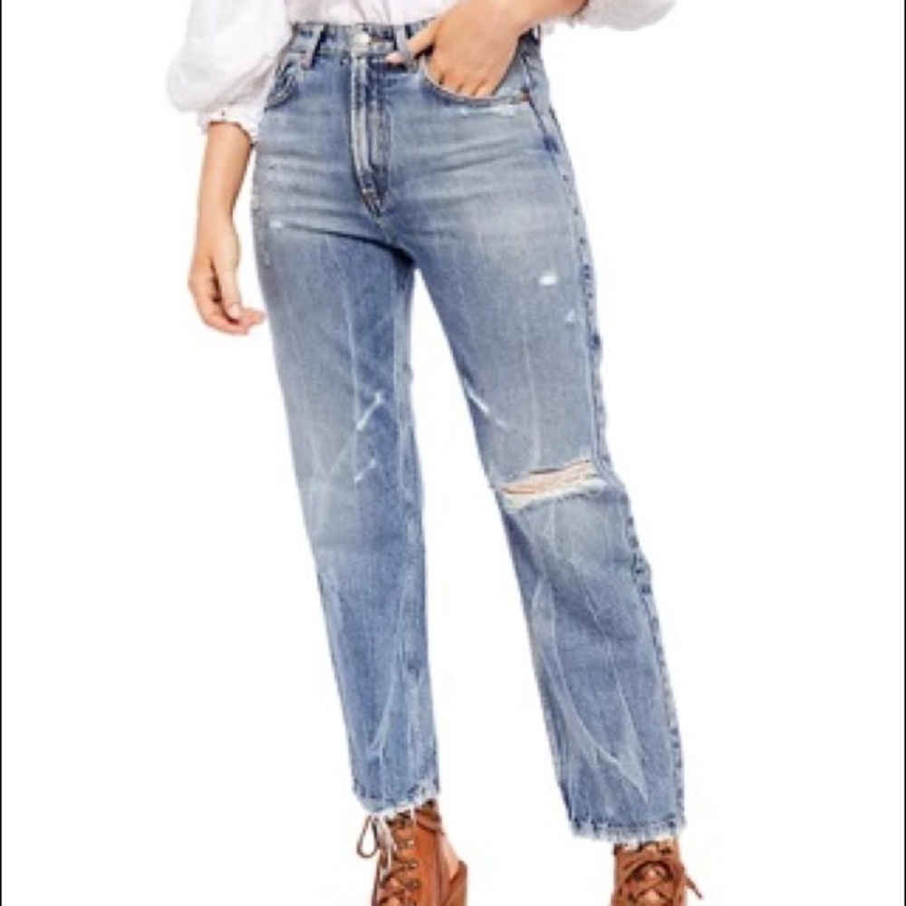 Free people Dakota straight leg jeans size 31